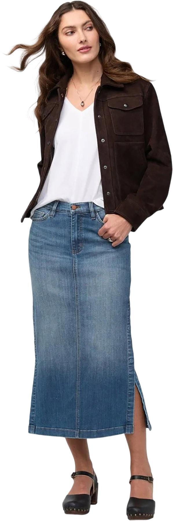 Numéro de l'image de la galerie de produits 6 pour le produit Jupe fendue Performance Denim - Femme