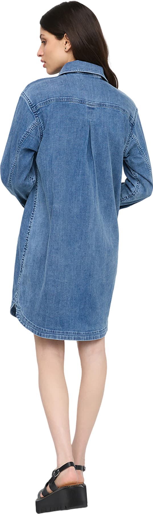 Numéro de l'image de la galerie de produits 2 pour le produit Robe chemise Performance Denim Lite - Femme