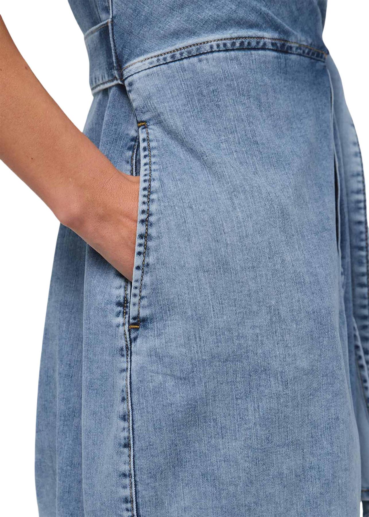 Product gallery image number 2 for product Performance Denim Lite Wrap Shirt Dress - Women's