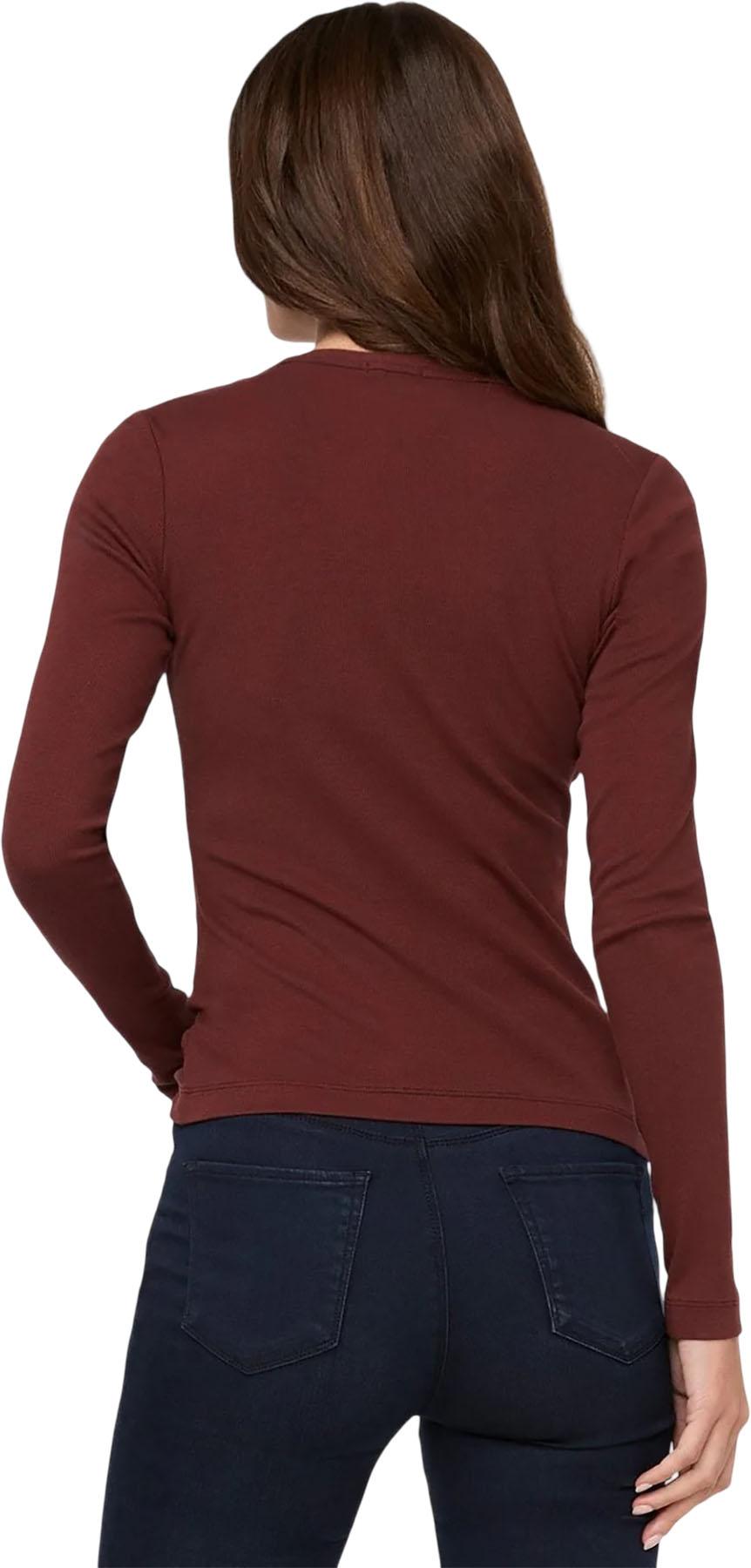 Product gallery image number 2 for product Ribbed Pima Fitted Button Down Long Sleeve Shirt - Women's