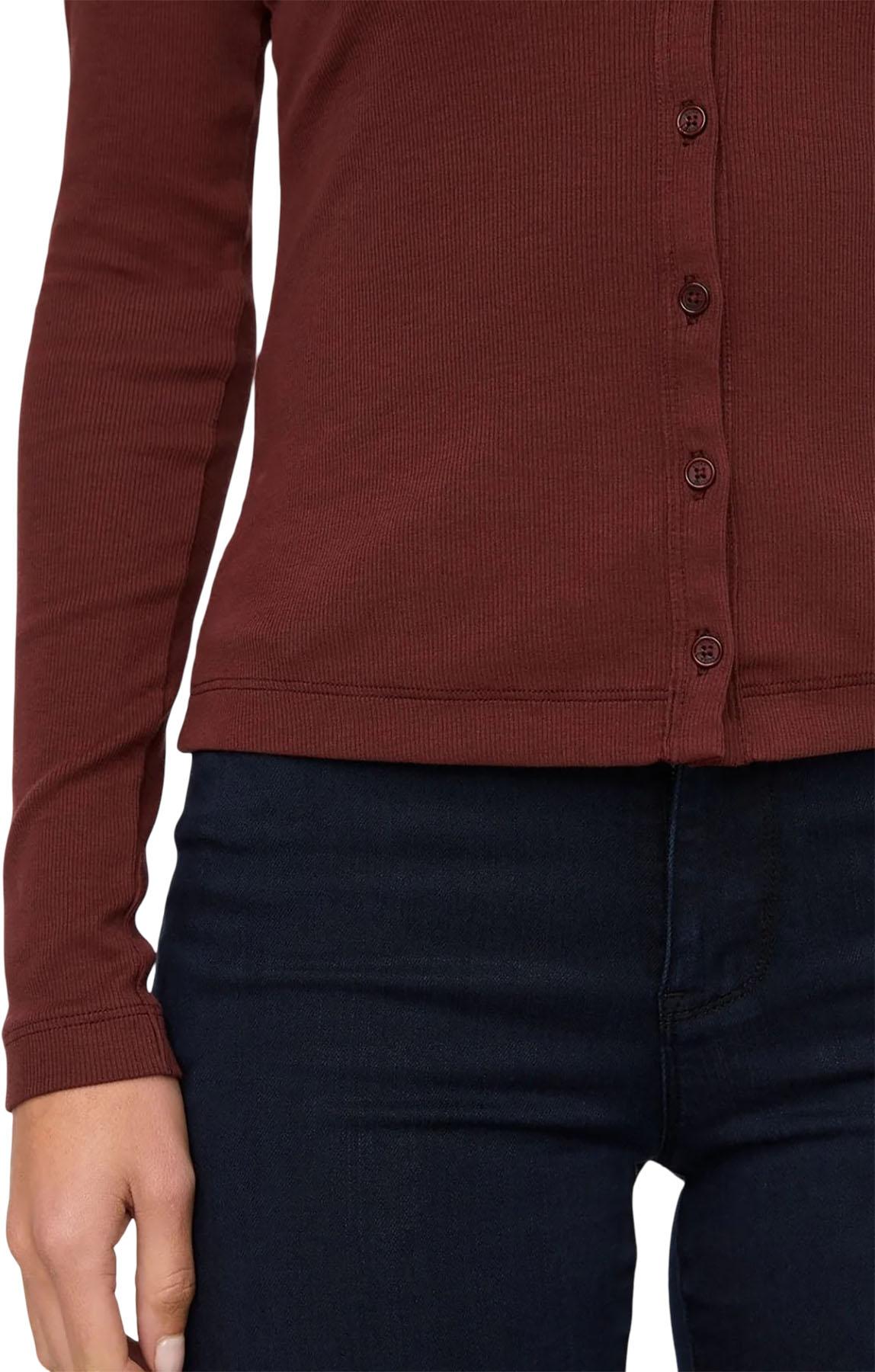 Product gallery image number 3 for product Ribbed Pima Fitted Button Down Long Sleeve Shirt - Women's