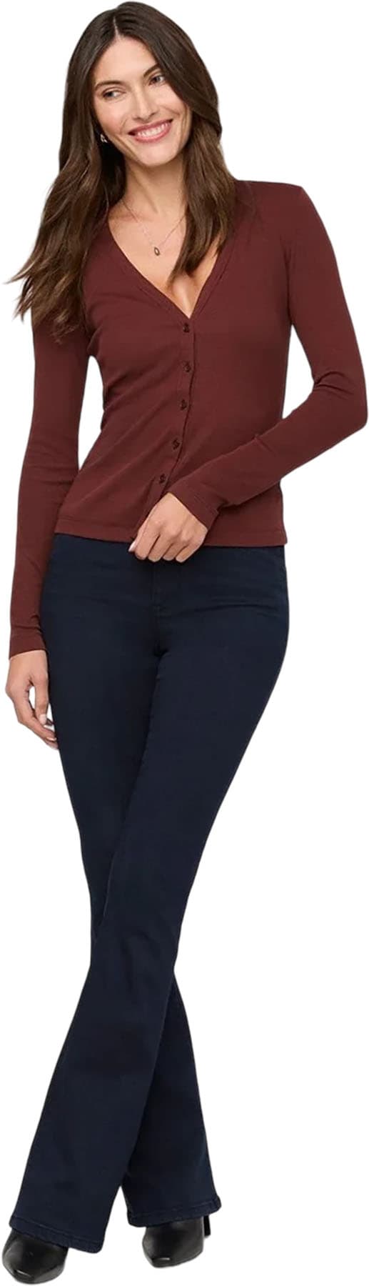 Product gallery image number 5 for product Ribbed Pima Fitted Button Down Long Sleeve Shirt - Women's