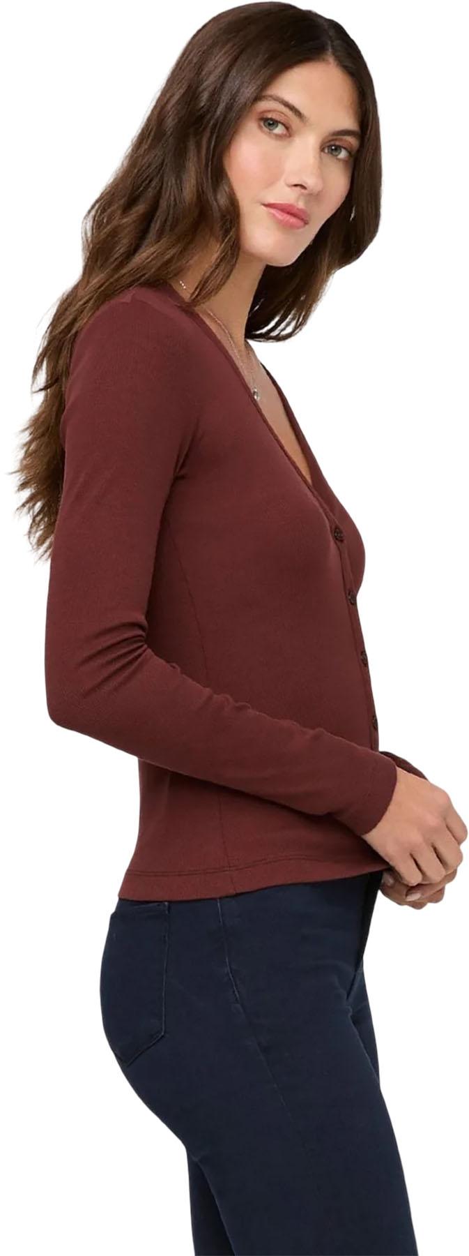 Product gallery image number 6 for product Ribbed Pima Fitted Button Down Long Sleeve Shirt - Women's