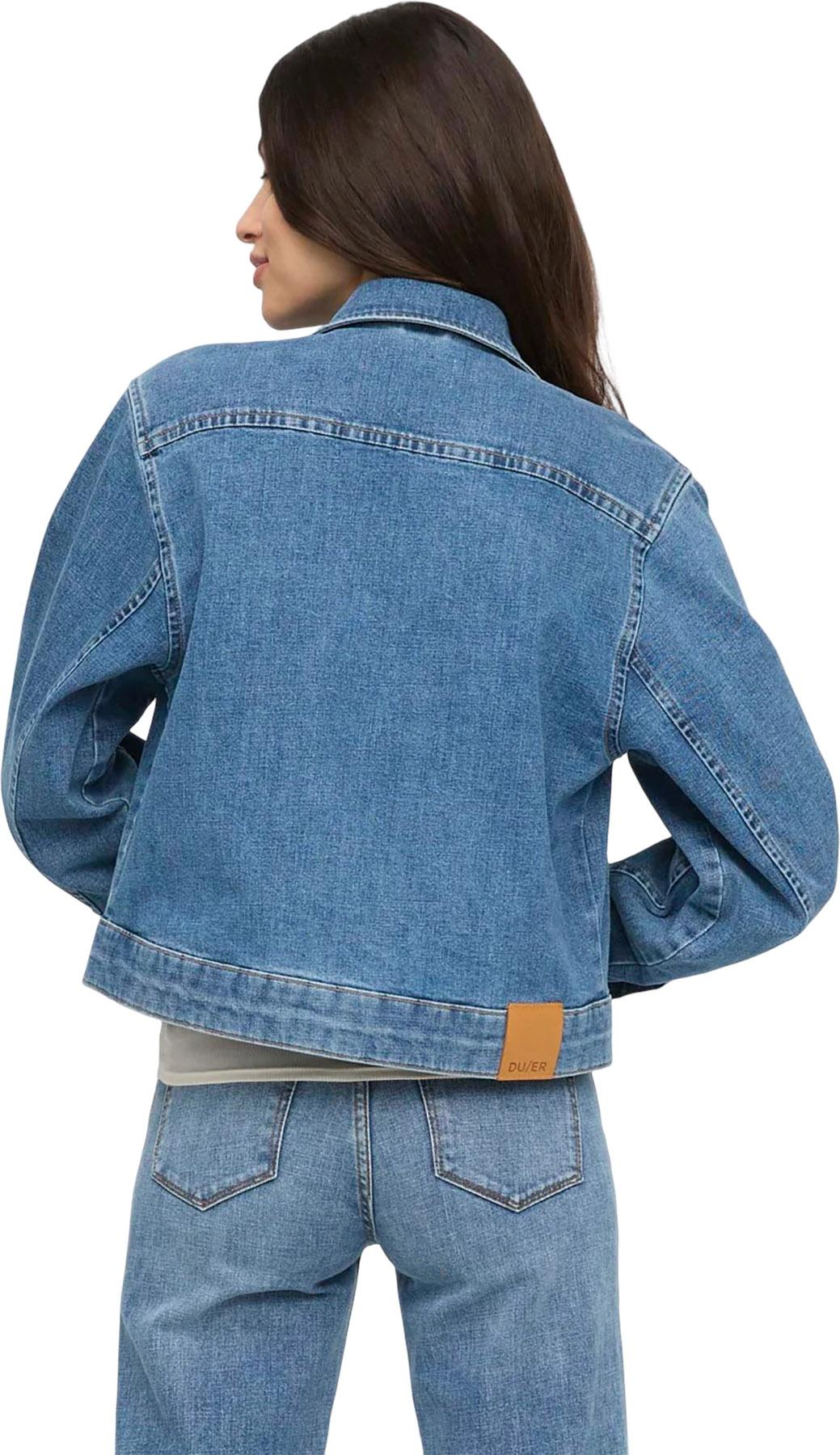 Product gallery image number 4 for product Midweight Denim Pleated Jacket - Women's