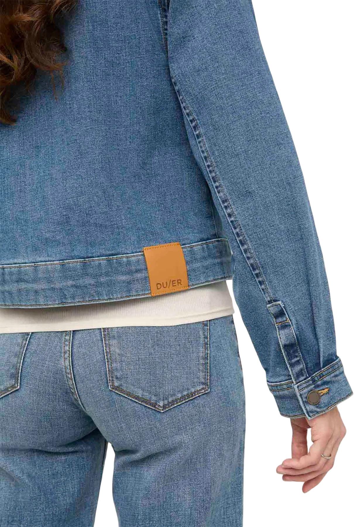 Product gallery image number 3 for product Midweight Denim Pleated Jacket - Women's