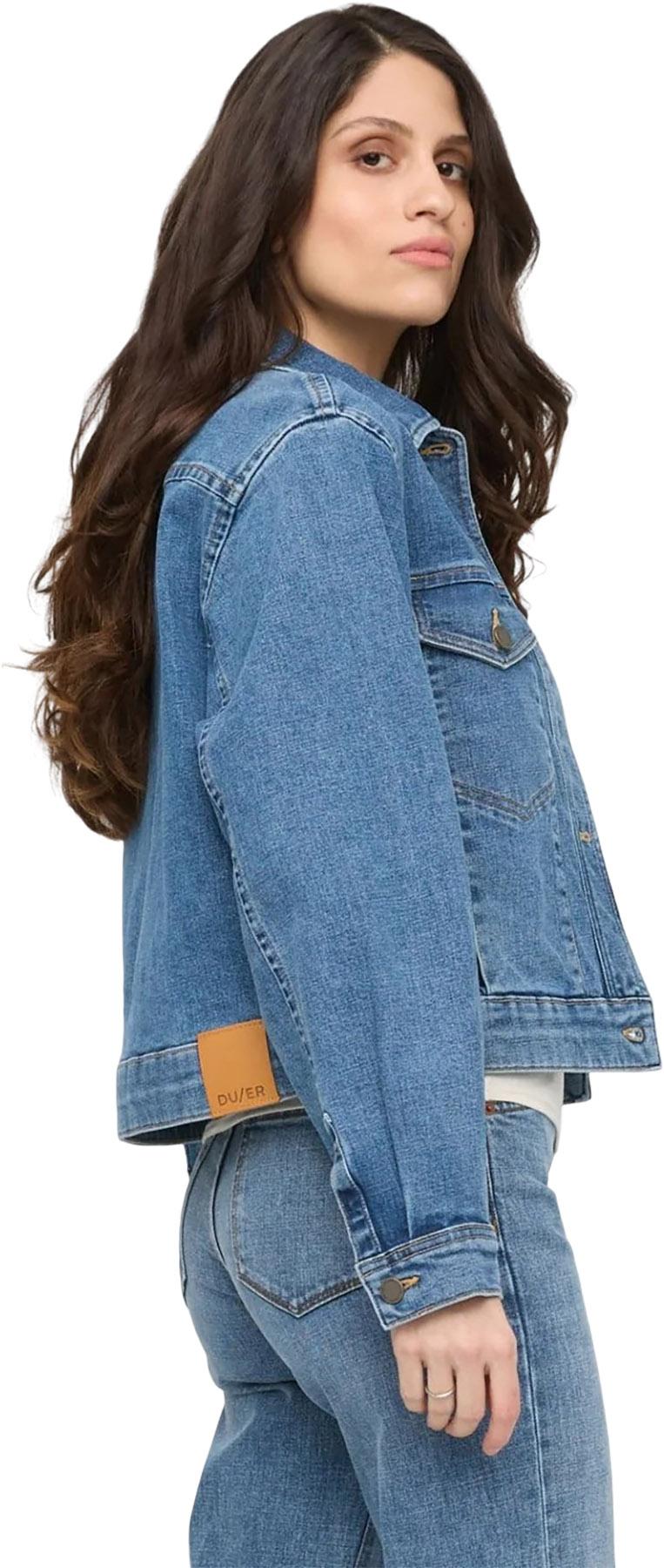 Product gallery image number 5 for product Midweight Denim Pleated Jacket - Women's