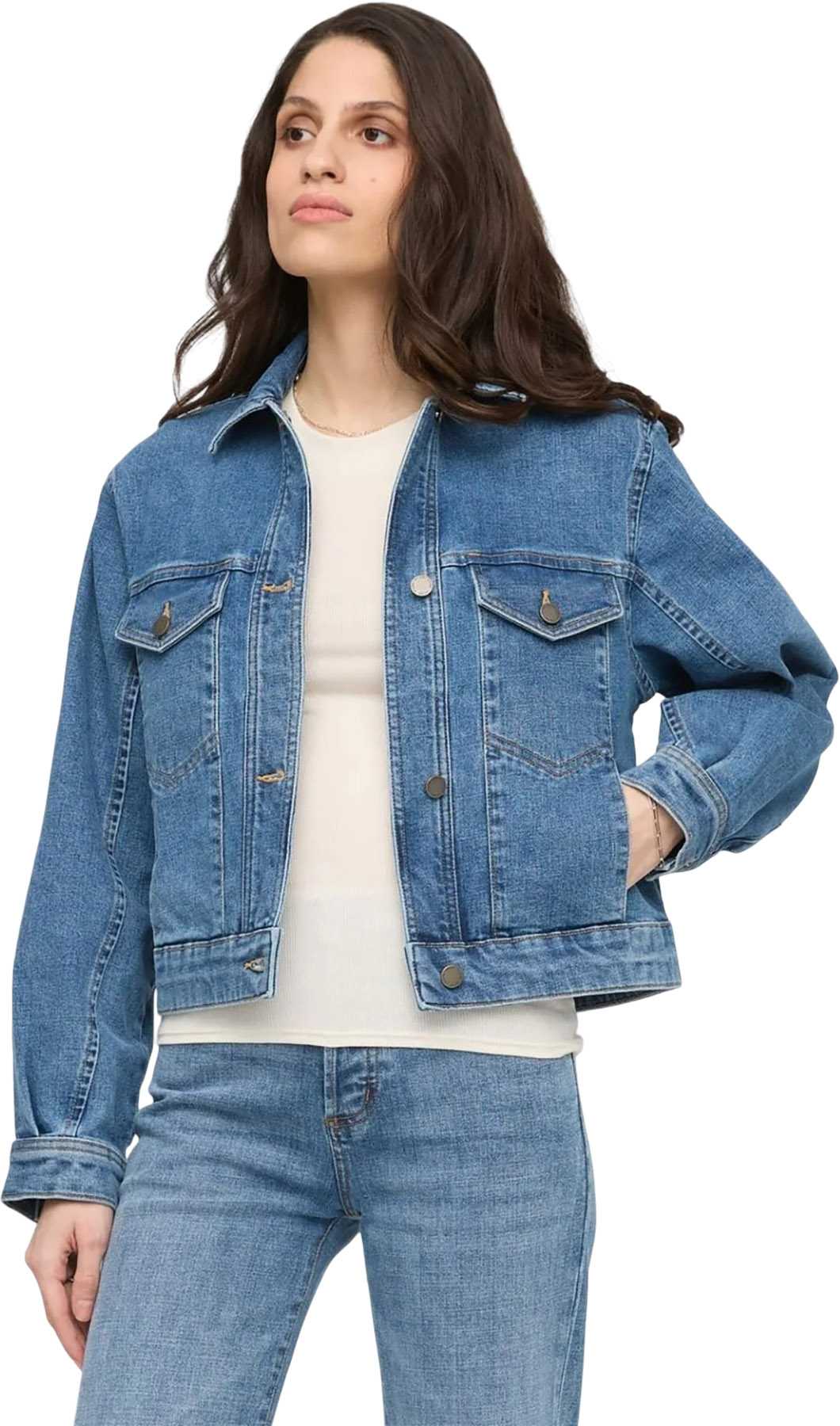 Product image for Midweight Denim Pleated Jacket - Women's