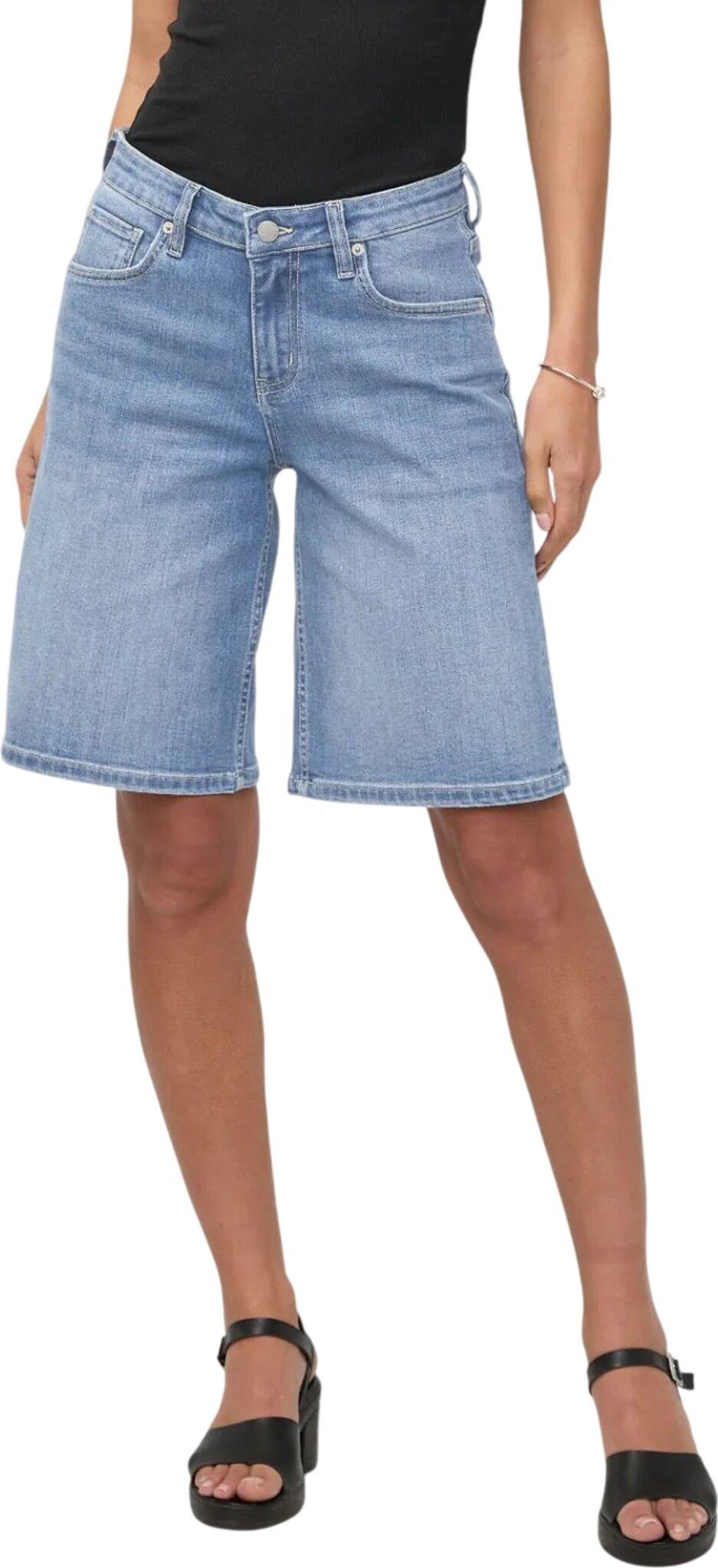 Product image for Short ample taille mi-haute Performance Denim+ - Femme