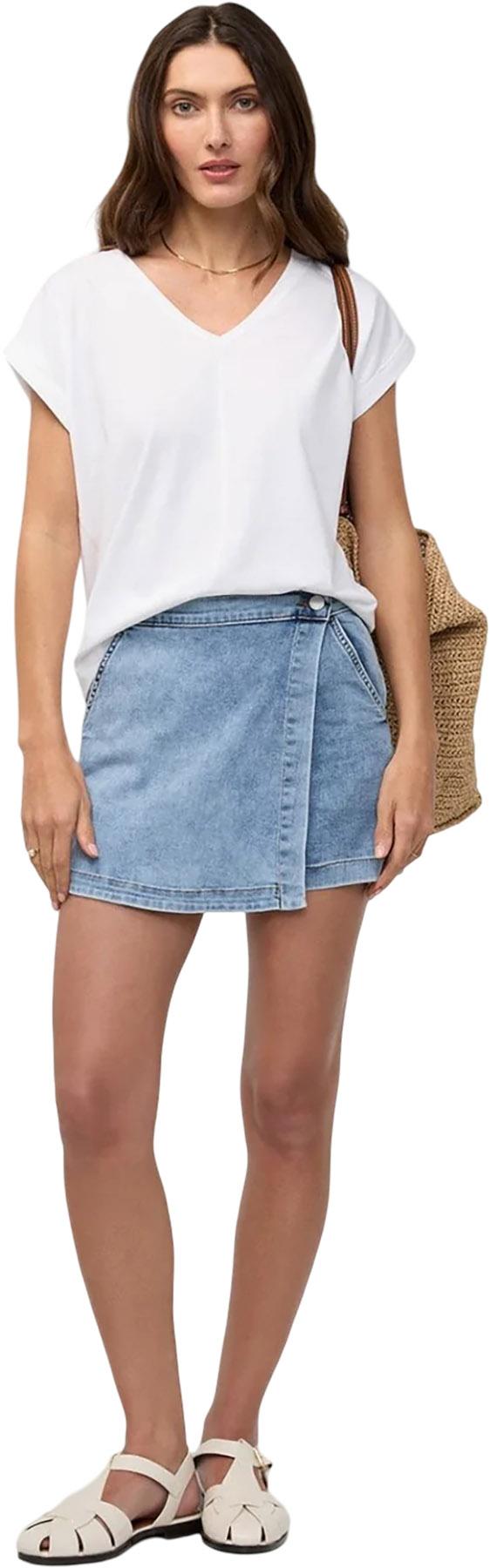 Product gallery image number 8 for product Performance Denim Lite Wrap Skort - Women's