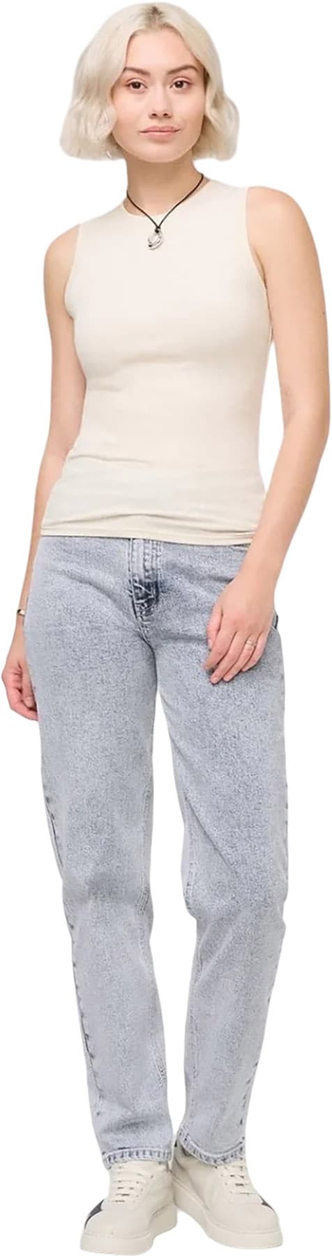 Product gallery image number 4 for product Ribbed Pima High Neck Tank Top - Women's