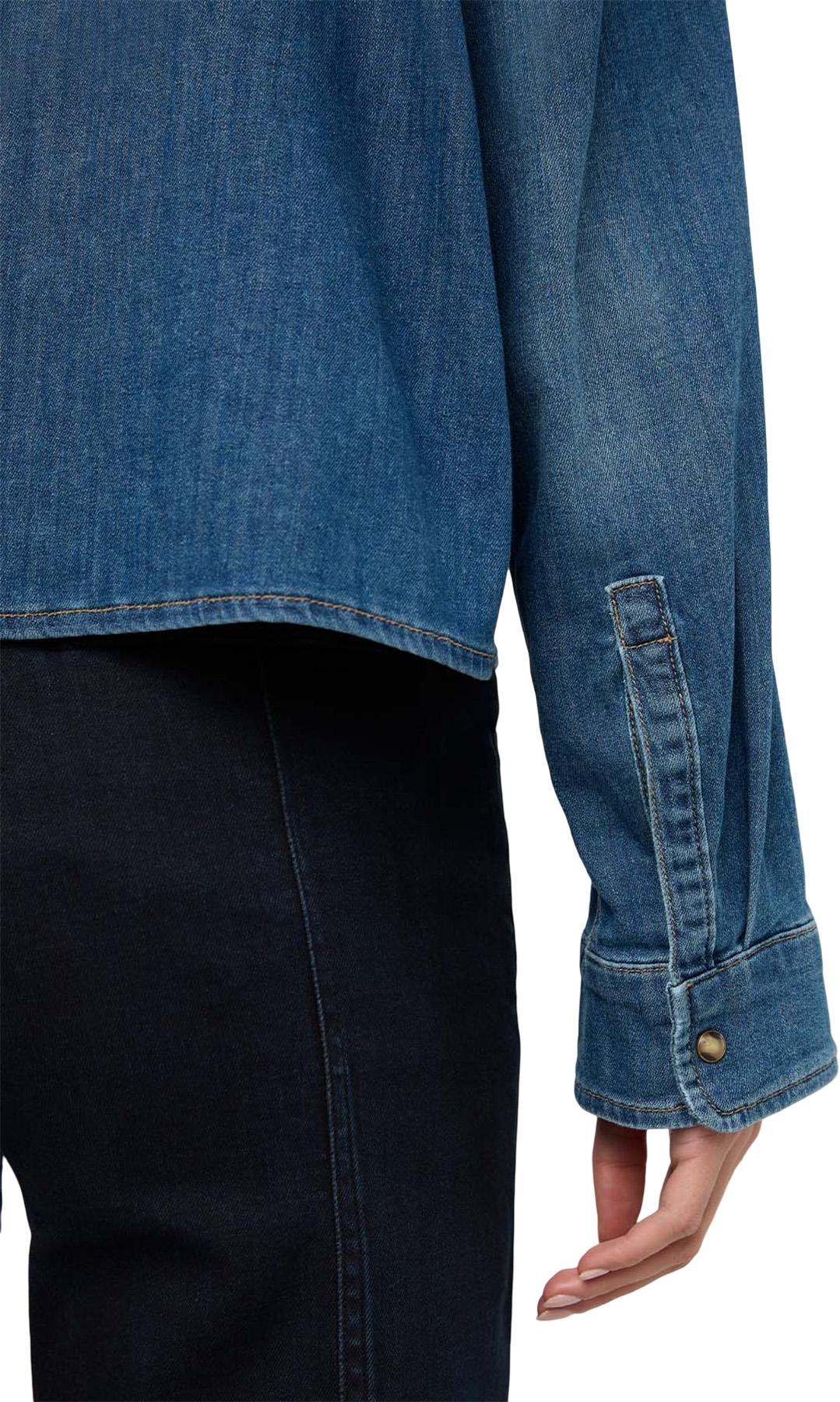 Numéro de l'image de la galerie de produits 3 pour le produit Manteau coupe boxy Performance Denim Lite - Femme