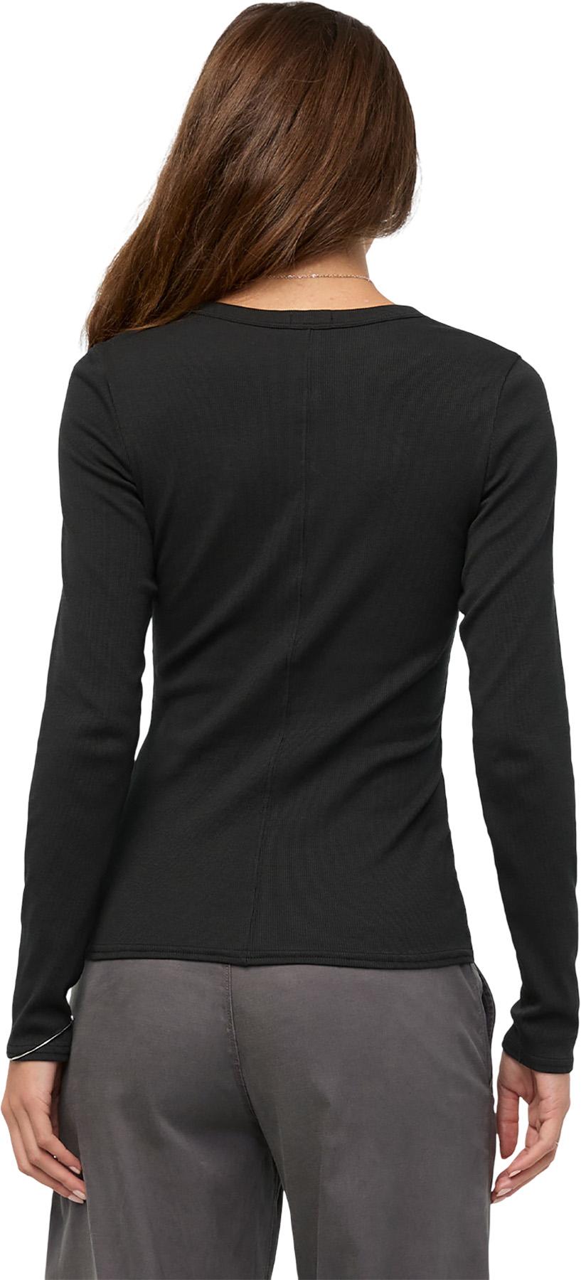 Numéro de l'image de la galerie de produits 2 pour le produit Chandail à col boutonné côtelé à manches longues en coton Pima - Femme