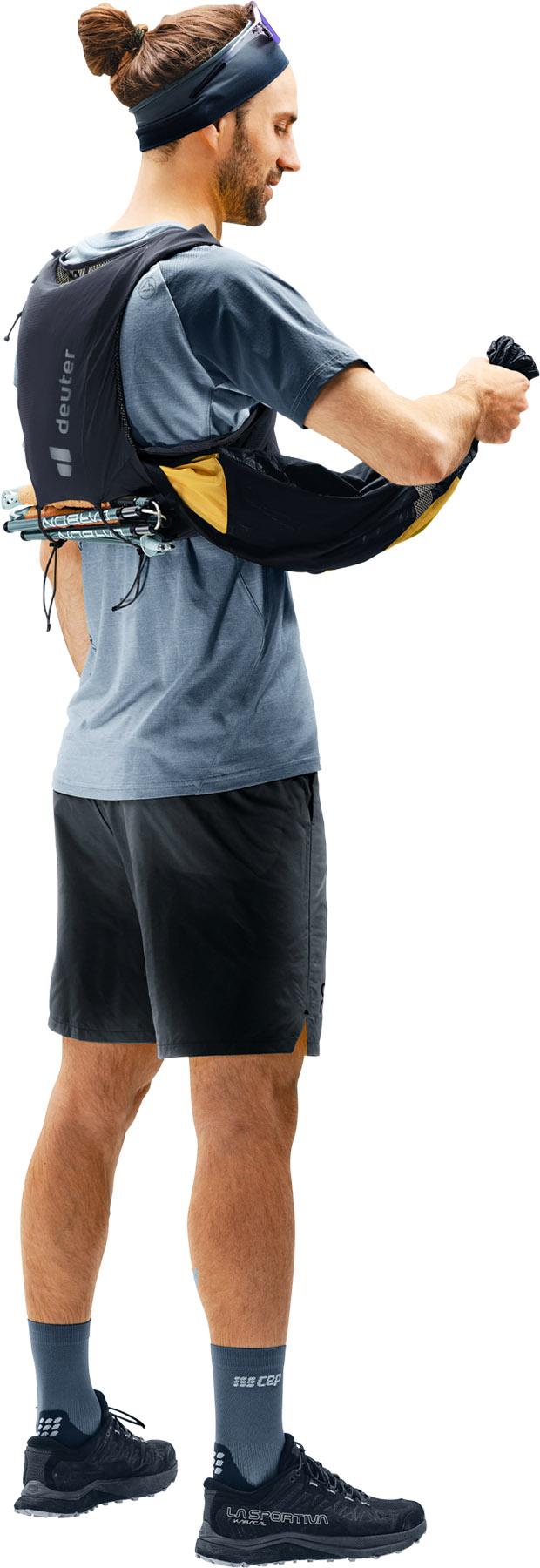 Product gallery image number 7 for product Traick Trail Running Hydration Vest with Flasks 5L - Large - Men's