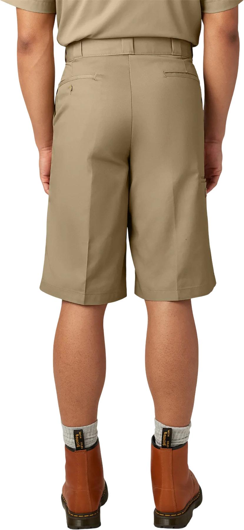 Product gallery image number 2 for product Loose Fit Flat Front Work Shorts 13" - Men's