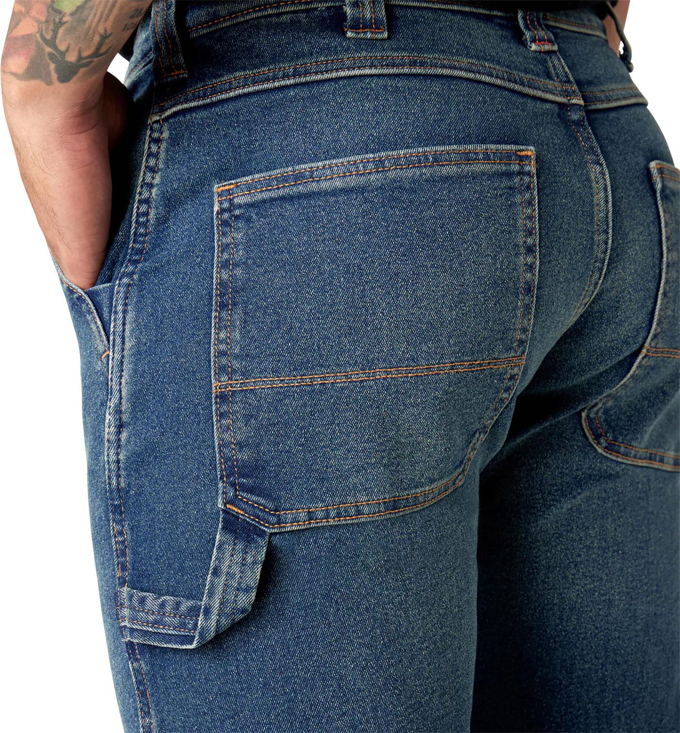Product gallery image number 3 for product Jean décontracté à genoux doublés Flex - Homme