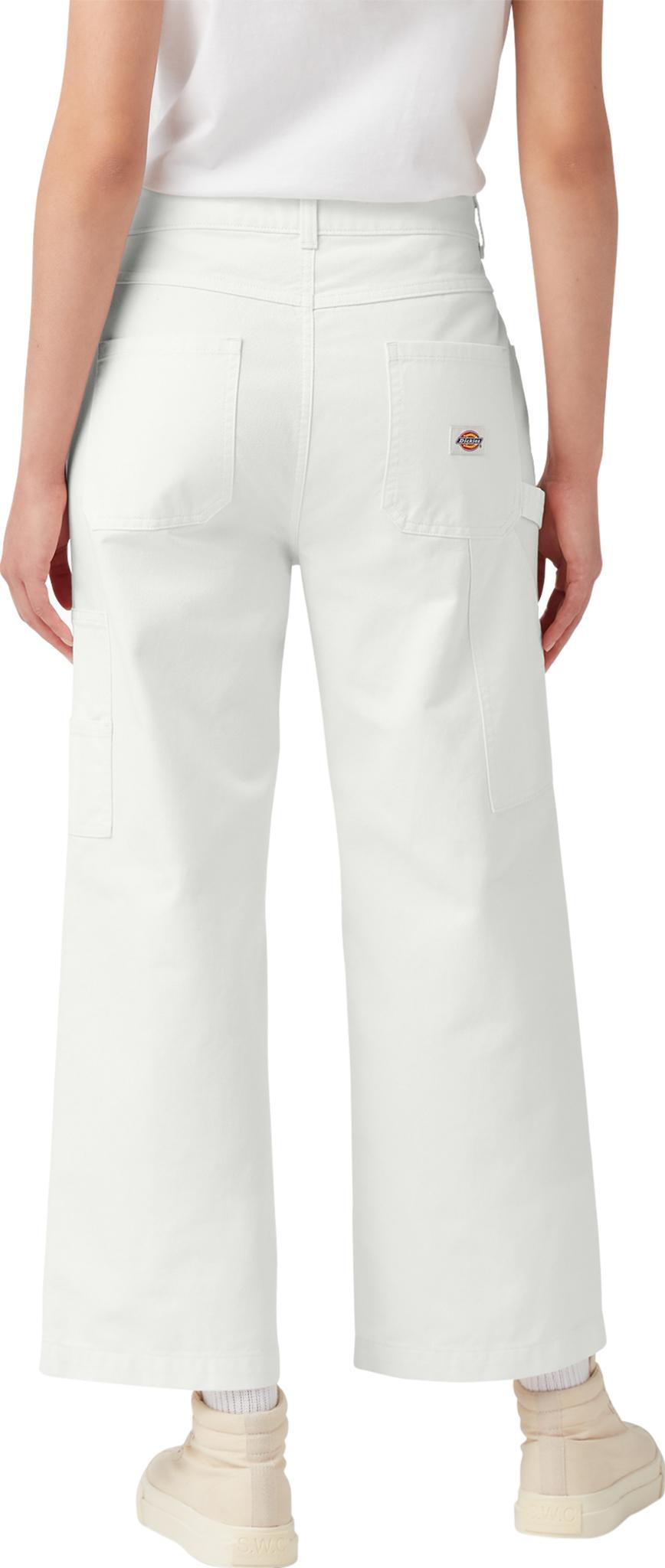 Product gallery image number 2 for product Pantalon menuisier écourté délavé - Femme