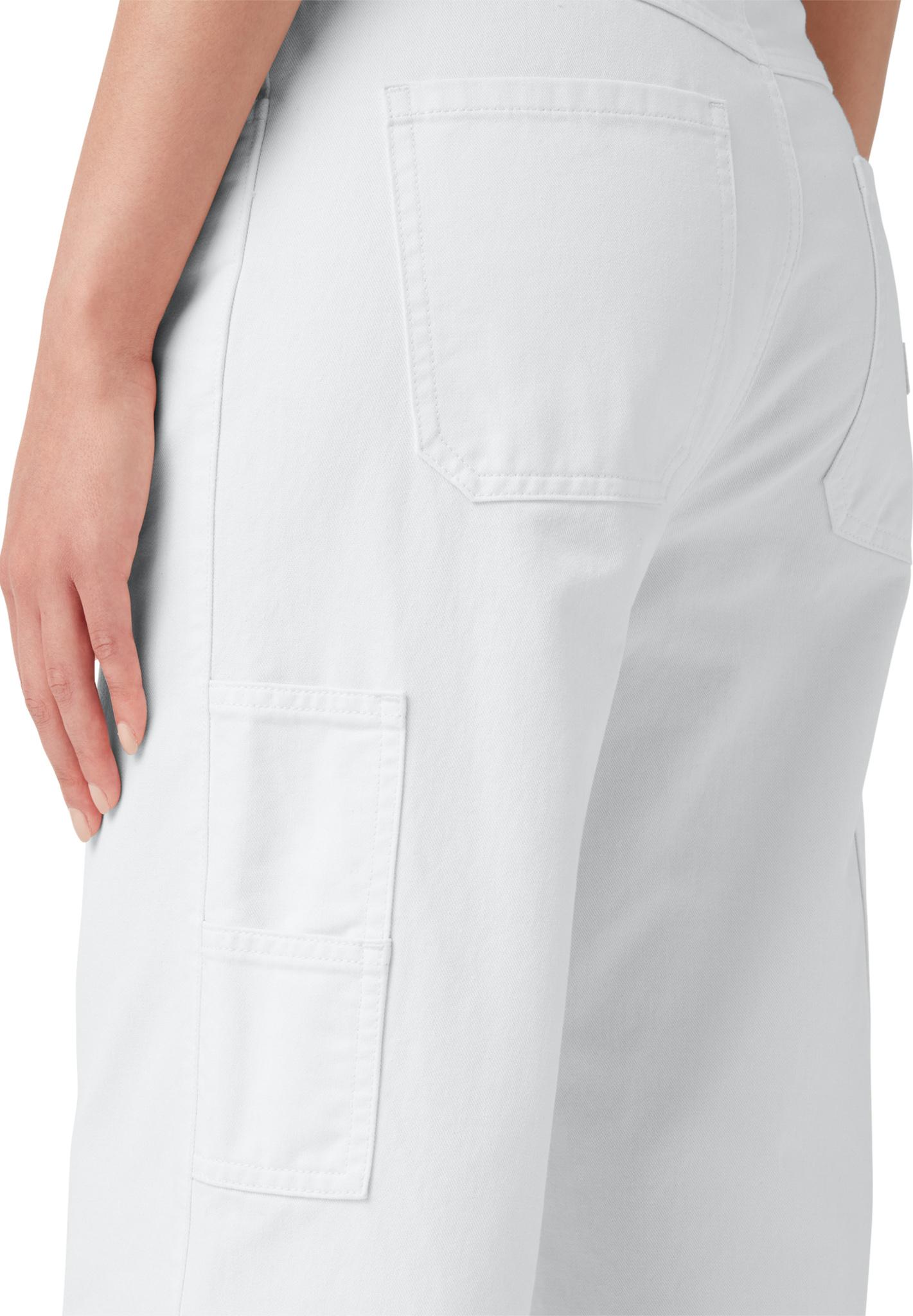 Product gallery image number 3 for product Pantalon menuisier écourté délavé - Femme