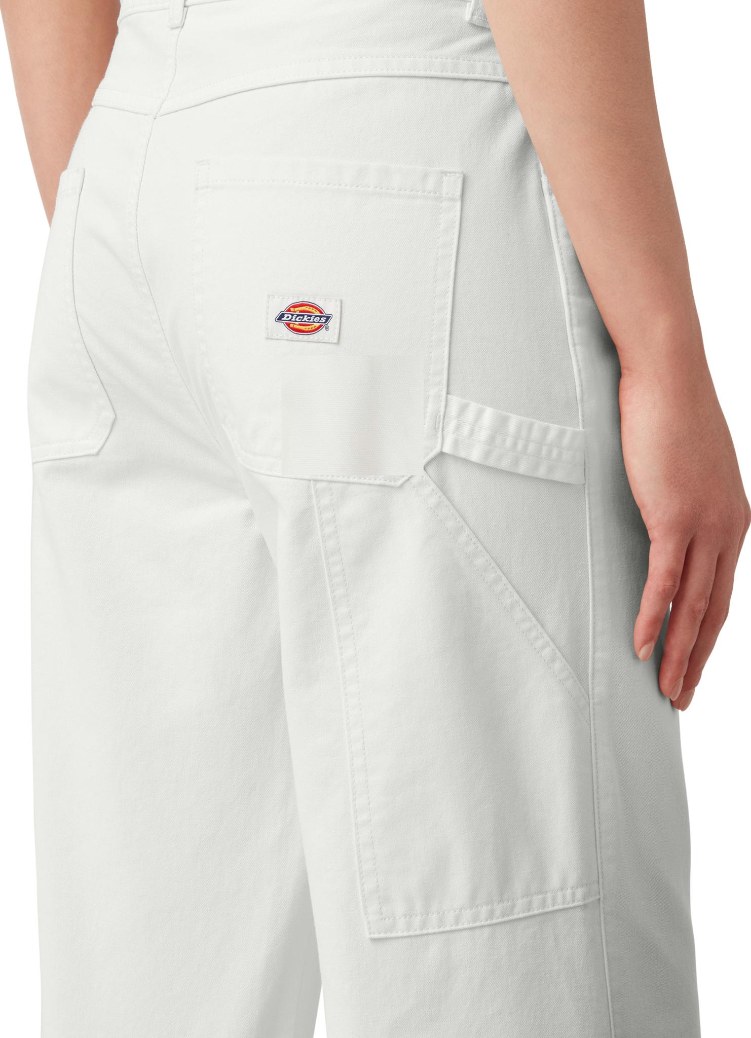 Product gallery image number 4 for product Pantalon menuisier écourté délavé - Femme