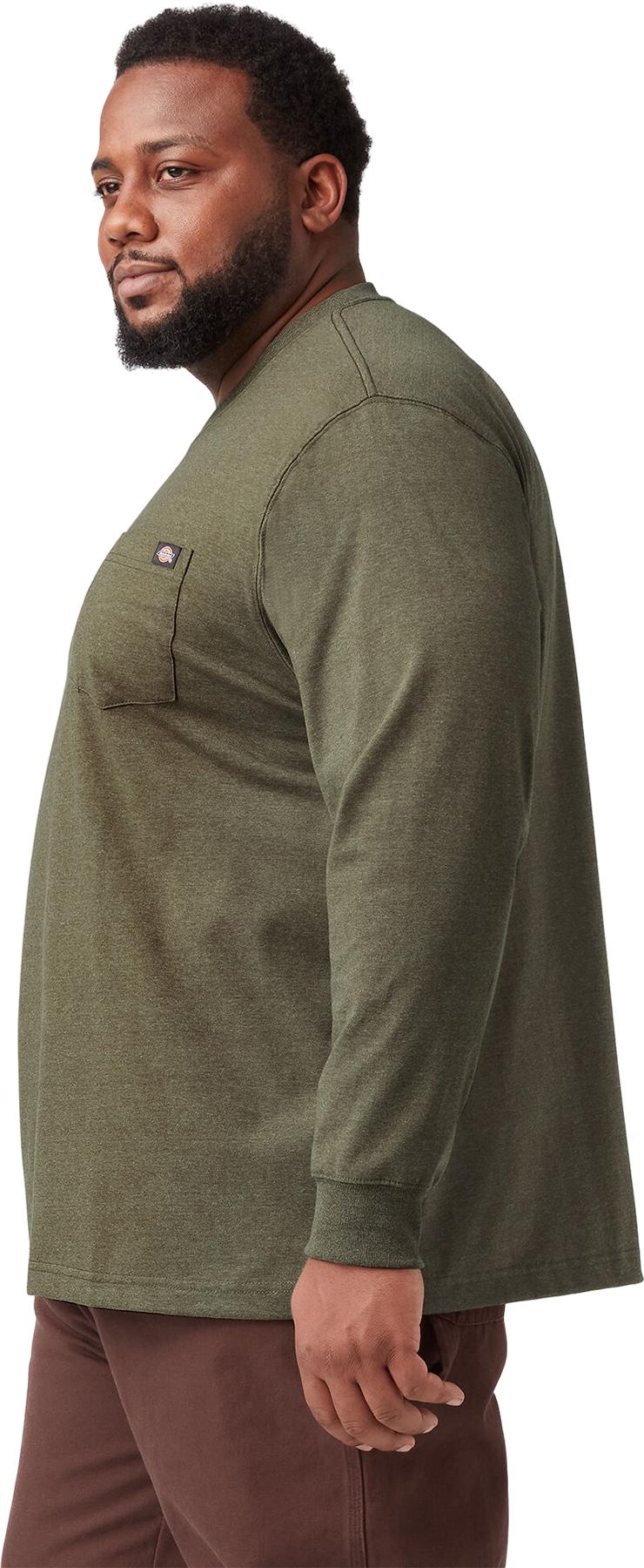 Numéro de l'image de la galerie de produits 4 pour le produit T-shirt épais chiné avec poche à manches longues - Homme
