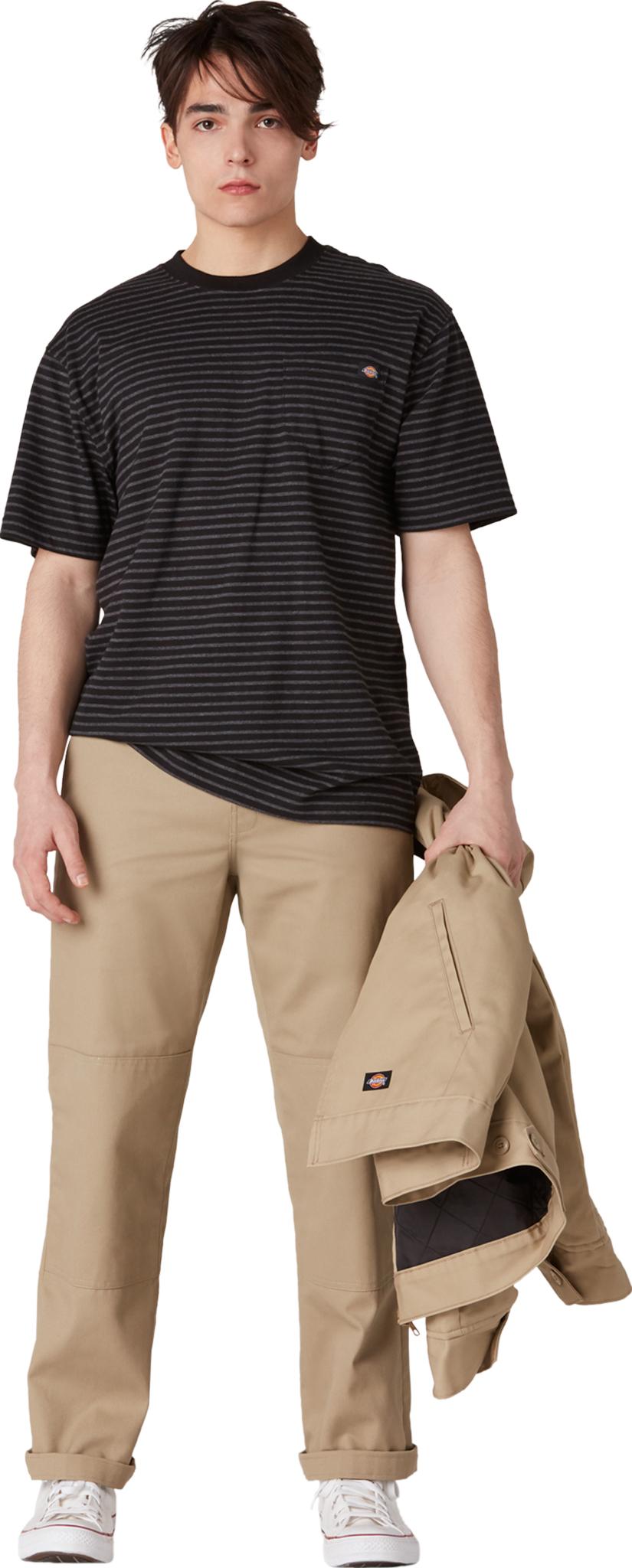 Product gallery image number 4 for product Regular Fit Striped Pocket T-Shirt - Men's