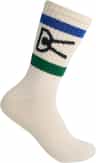 Colour: Cream - Navy - Green Stripe