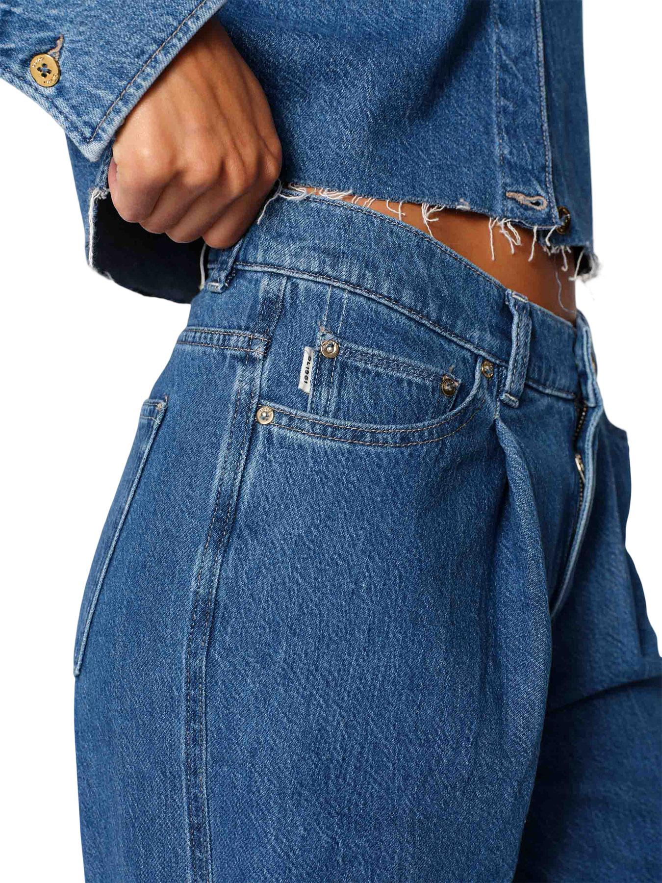 Product gallery image number 4 for product Jean à jambe large vintage droit Isabel - Femme