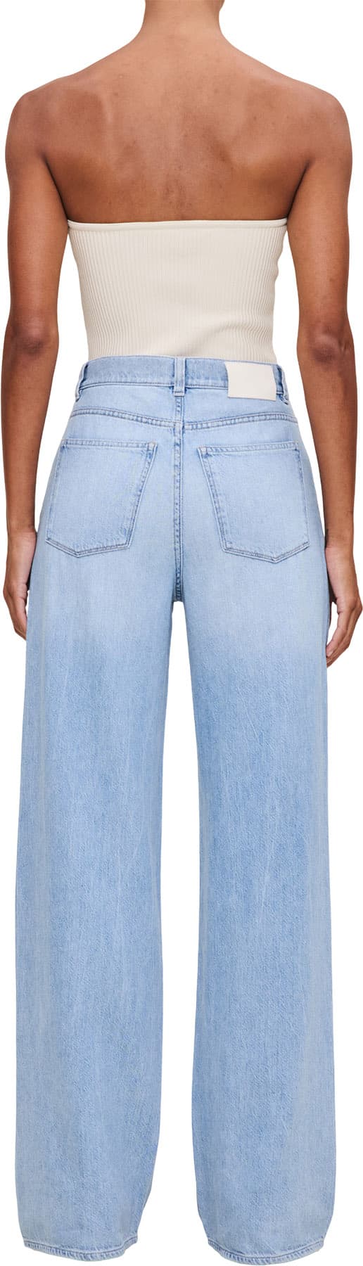 Product gallery image number 6 for product Jean à jambe large vintage droit Isabel - Femme