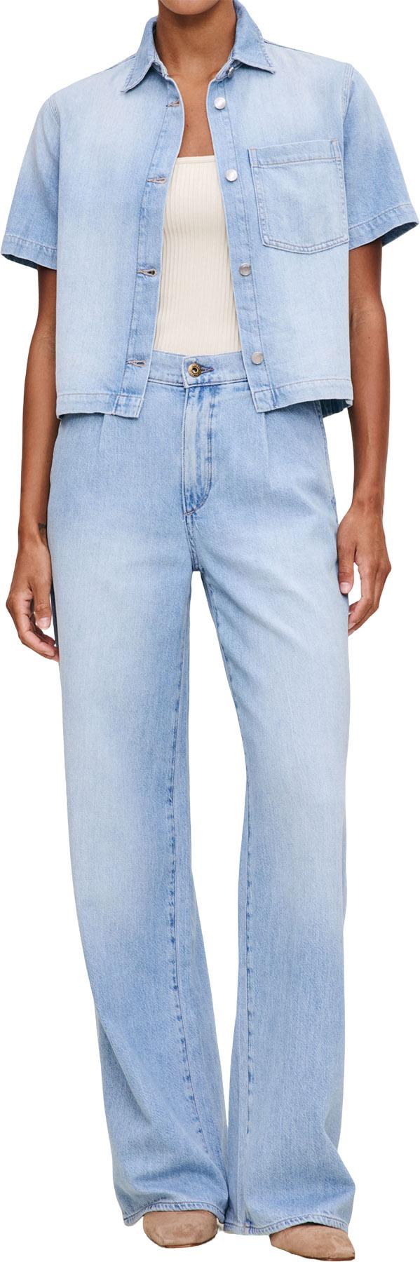 Product gallery image number 5 for product Jean à jambe large vintage droit Isabel - Femme