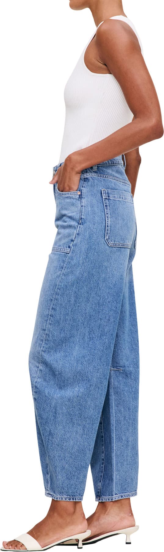 Product gallery image number 2 for product Miro Barrel Leg Vintage Jeans - Women's