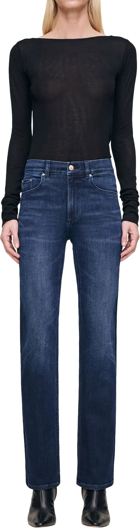Product gallery image number 5 for product Patti High Rise Straight Leg Jeans 31" - Women's