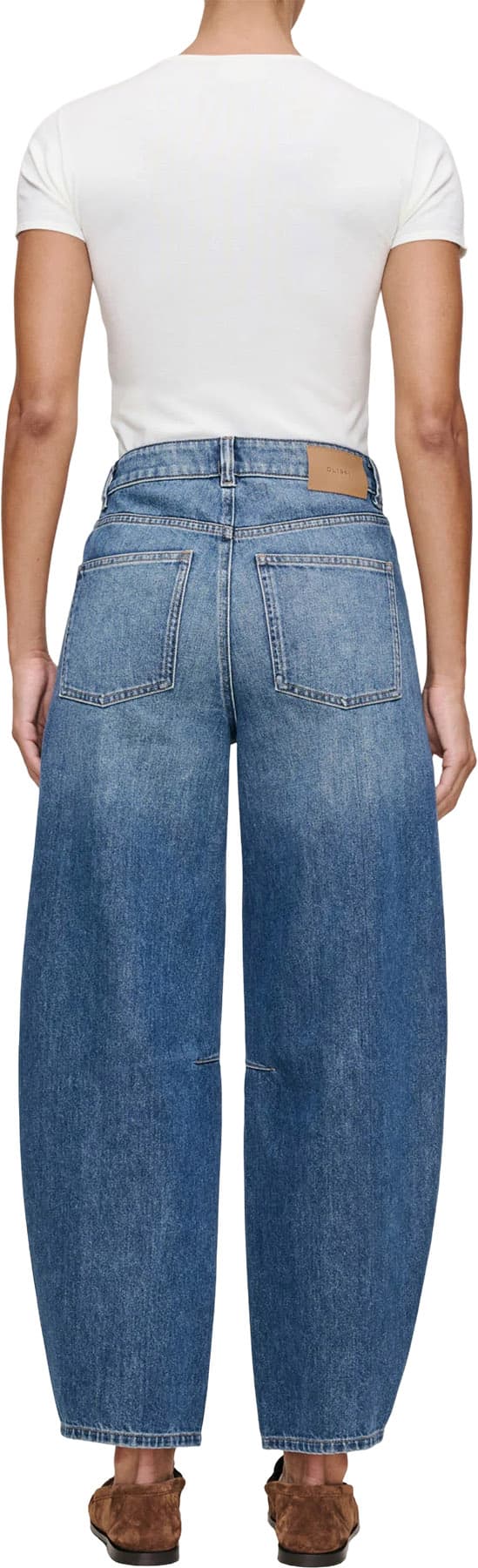 Product gallery image number 2 for product Miro Rigid High Rise Barrel Leg Jeans 28" - Women's