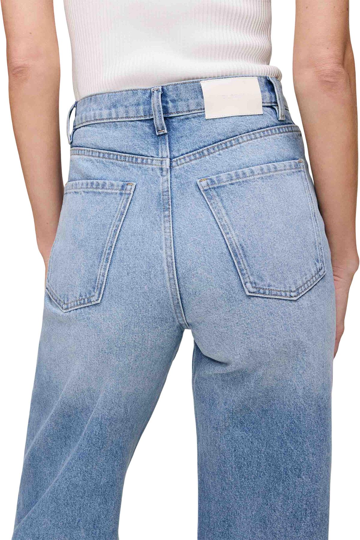 Product gallery image number 6 for product Jean à jambe large vintage raffiné droit Karmine - Femme