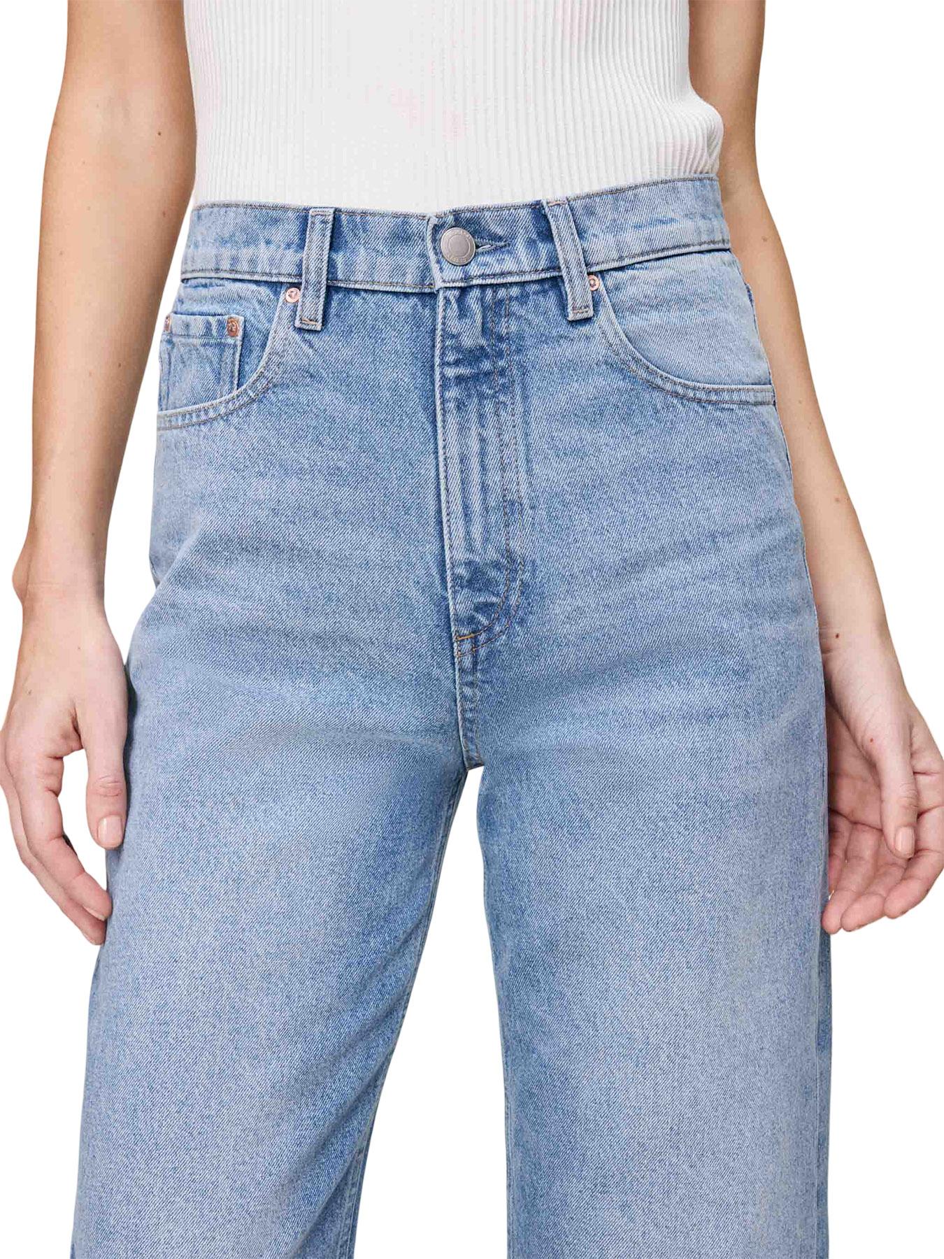 Product gallery image number 3 for product Jean à jambe large vintage raffiné droit Karmine - Femme