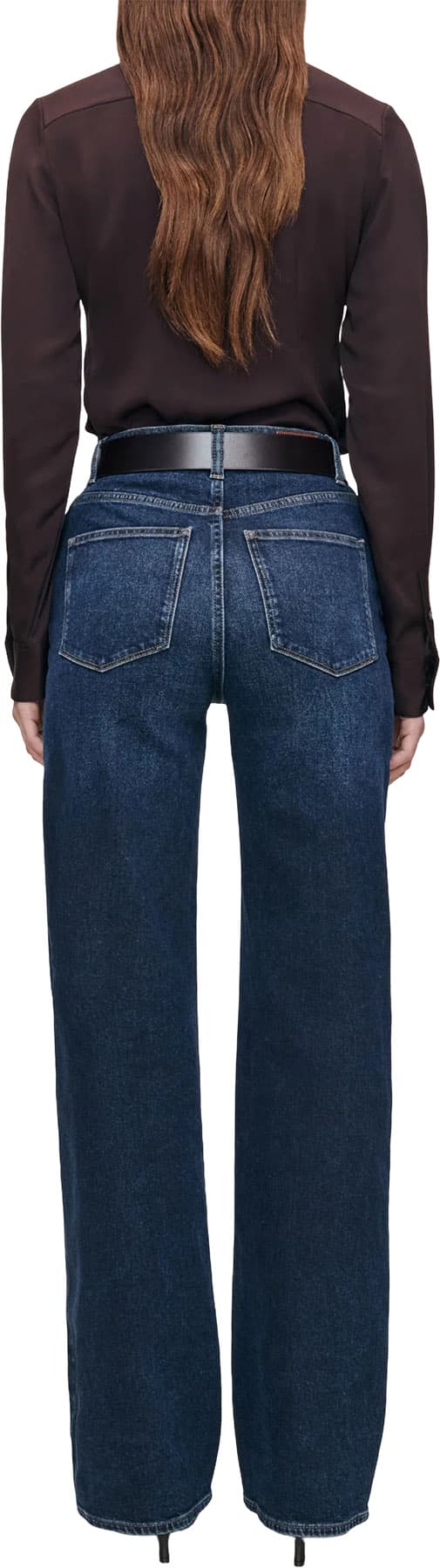 Product gallery image number 3 for product Karmine Refined Wide Leg High Rise Jeans 33" - Women's