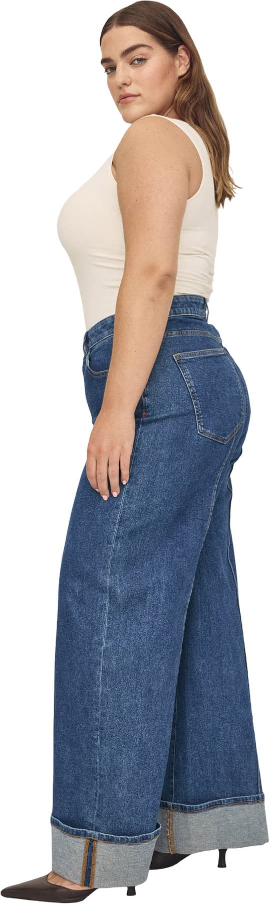 Product gallery image number 6 for product Jean à jambe large NCE - Femme
