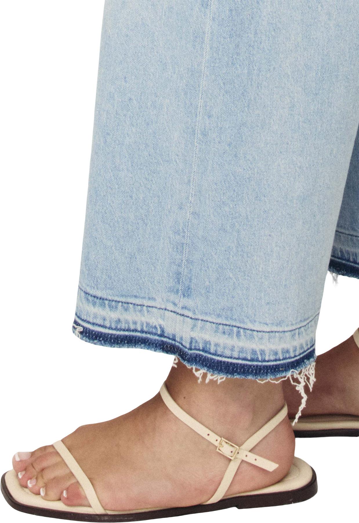 Product gallery image number 3 for product Jean à jambe large écourtée ICN - Femme