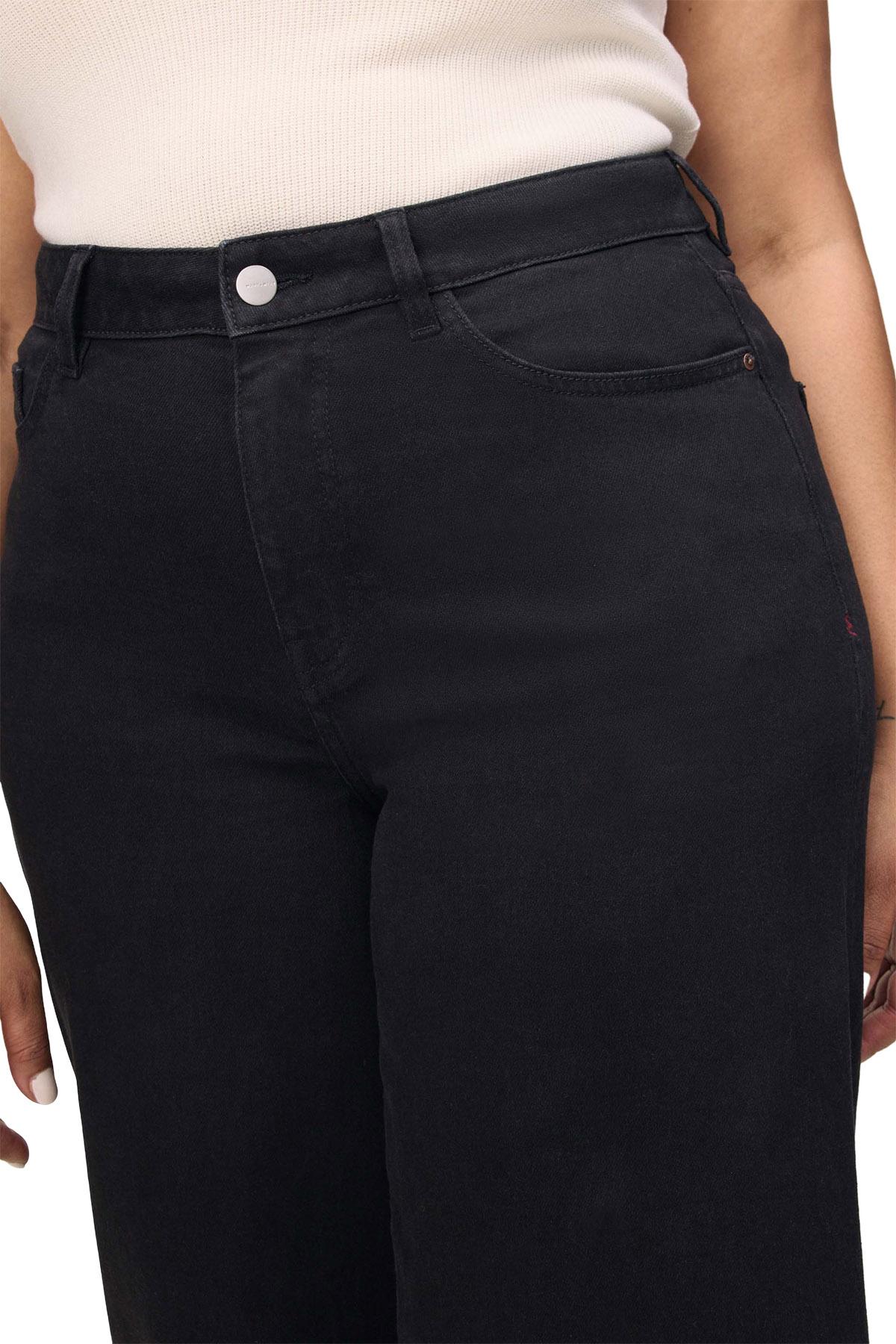 Product gallery image number 3 for product Jean à jambe large écourtée ICN - Femme