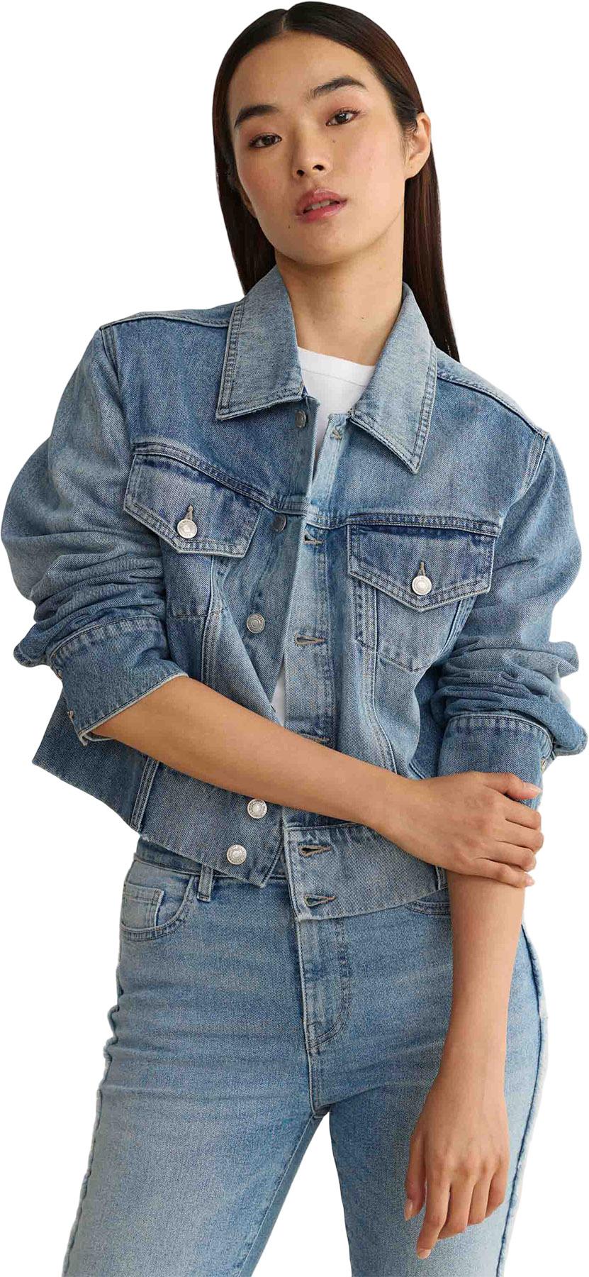 Product gallery image number 3 for product KPB Cropped Denim Jacket - Women's