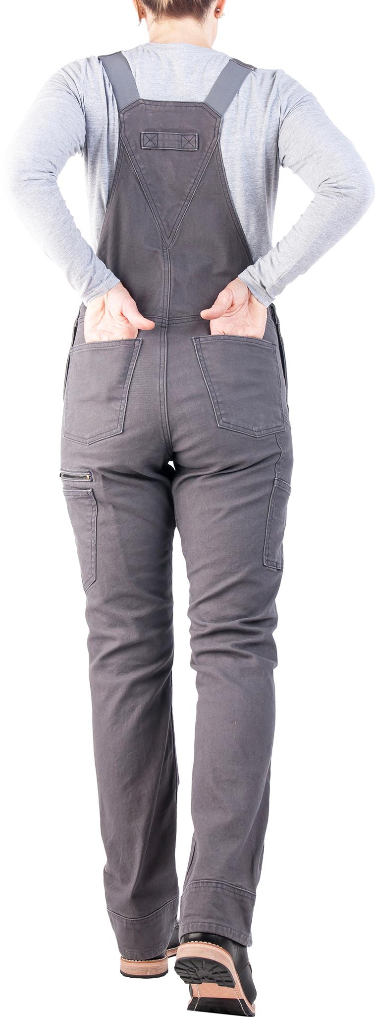 Product gallery image number 3 for product Freshley Overall Grey Stretch Canvas - Women's