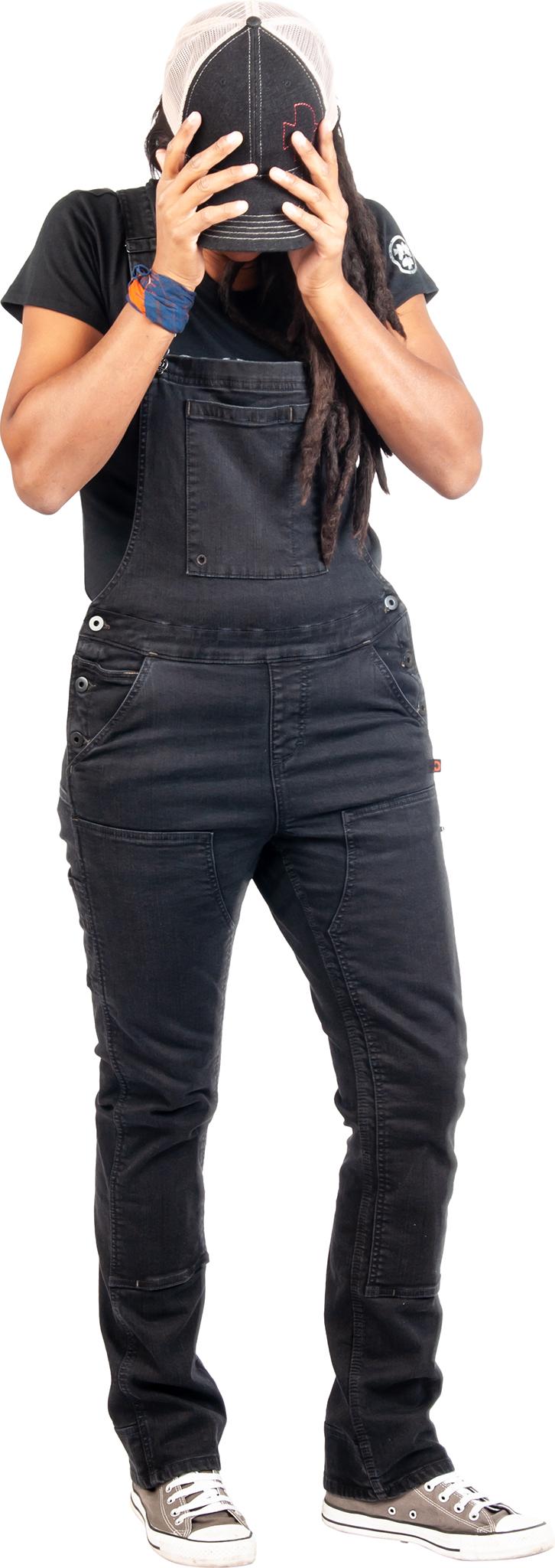 Product gallery image number 9 for product Freshley Overall Black Stretch Denim - Women's