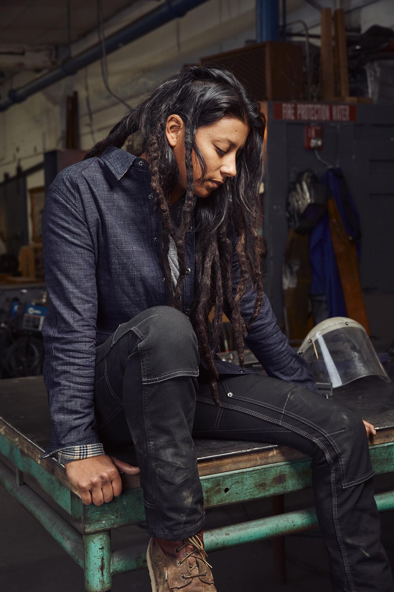 Numéro de l'image de la galerie de produits 10 pour le produit Pantalon noire en toile extensible Britt Utility - Femme