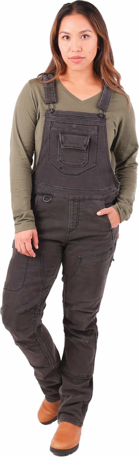 Product image for FRESHLEY HOTSWAP STRETCH DENIM DROP SEAT OVERALLS - Women's