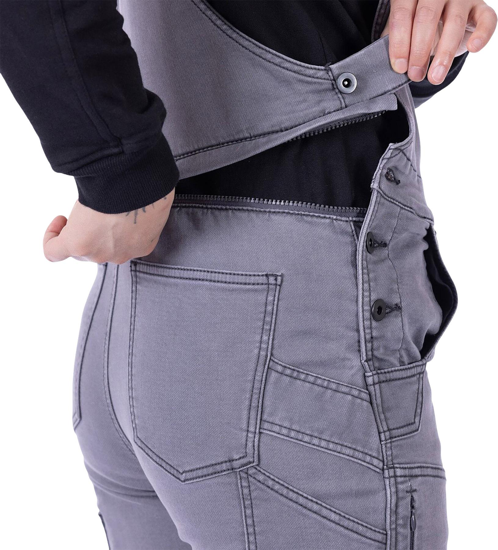 Product gallery image number 4 for product FRESHLEY HOTSWAP STRETCH DENIM DROP SEAT OVERALLS - Women's