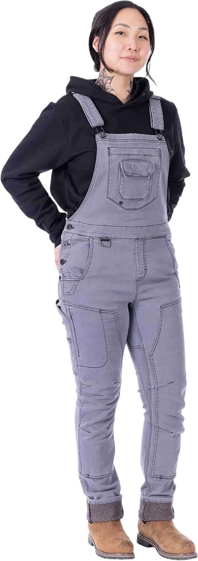 Product image for FRESHLEY HOTSWAP STRETCH DENIM DROP SEAT OVERALLS - Women's