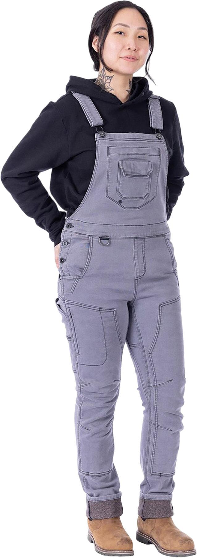 Product gallery image number 1 for product FRESHLEY HOTSWAP STRETCH DENIM DROP SEAT OVERALLS - Women's