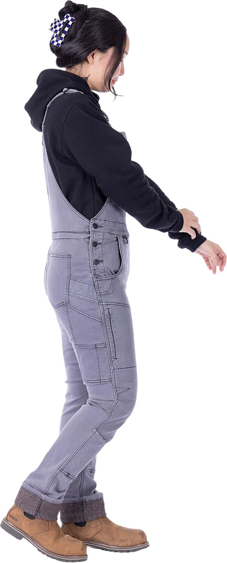 Product gallery image number 4 for product FRESHLEY HOTSWAP STRETCH DENIM DROP SEAT OVERALLS - Women's