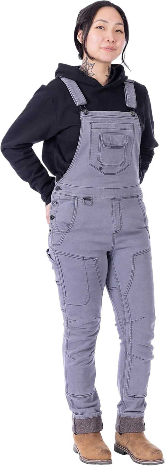 Product image for FRESHLEY HOTSWAP STRETCH DENIM DROP SEAT OVERALLS - Women's