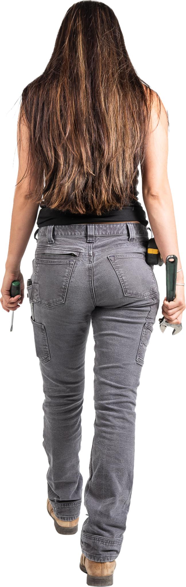 Product gallery image number 12 for product Britt Utility Grey Stretch Canvas - Women's