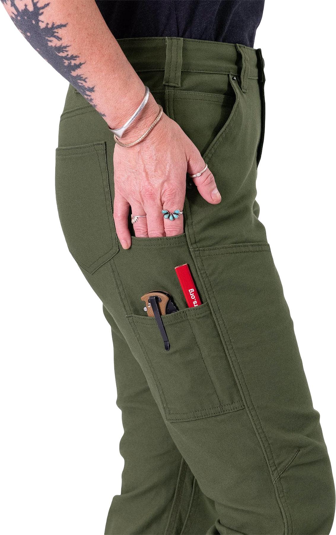 Product gallery image number 4 for product Britt Utility Grey Stretch Canvas - Women's