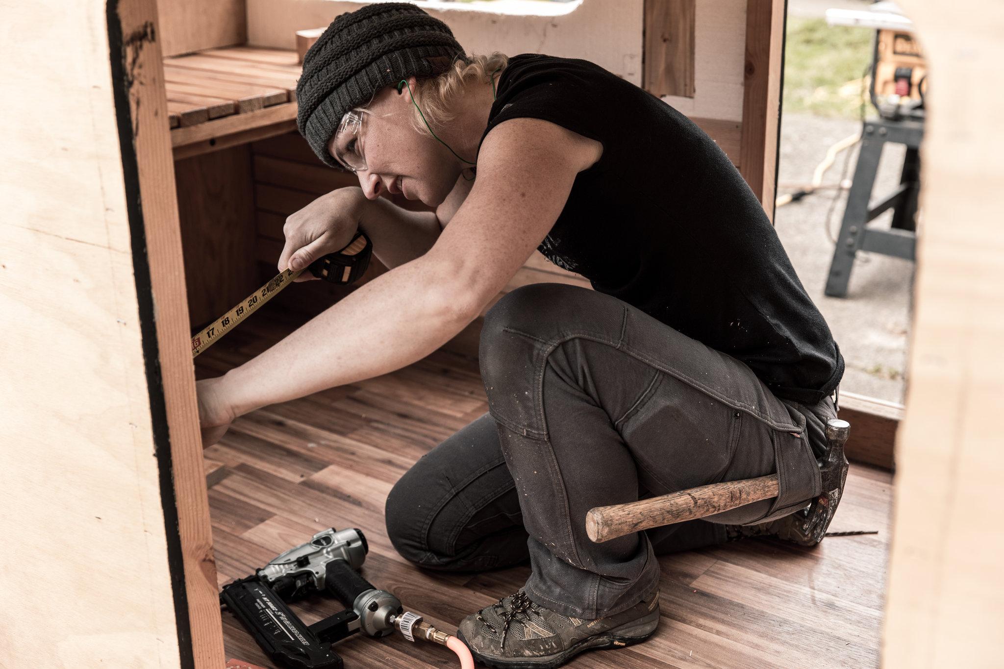 Product gallery image number 6 for product Britt Utility Grey Stretch Canvas - Women's